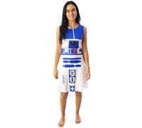 Star Wars - Robe patineuse R2D2 - Blanc sans manches - Femme