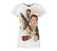 Star Wars Blanc Rey, Finn, Bb-8 Force Awakens T-shirt à manches courtes Femme