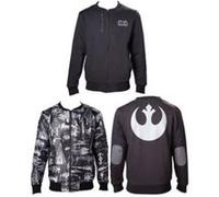STAR WARS Reversible Jacket Veste de survêtement Gris/Noir L
