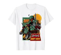Star Wars Boba Fett Mandalorian Bounty Hunter T-Shirt, Homme, Blanc, S