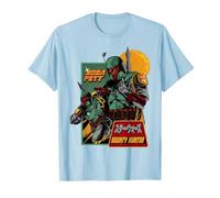 Star Wars Boba Fett Mandalorian Bounty Hunter T-Shirt, Homme, Bleu Céleste, L