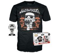 Star Wars - Booble Head Pop N° Xxx -Stormtrooper "Chrome" +T-Shirt (M