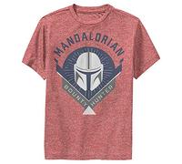 Star Wars Boys' T-Shirt, Red Heather, Medium