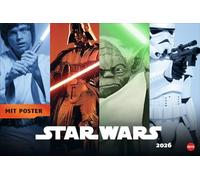 Star Wars Broschur XL Kalender 2026: Praktisch und ein absoluter Hingucker: Terminplaner groß mit den besten Szenen aus den Star Wars Filmen. Viel Platz für Termine für Star Wars Fans.