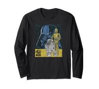 Star Wars C-3PO & R2-D2 Darth Vader Poster Manche Longue