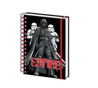 Star Wars - Cahier à spirale DARK SIDE (21 cm x 15,5 cm x 1,8 cm) (Noir/Rouge/Blanc)