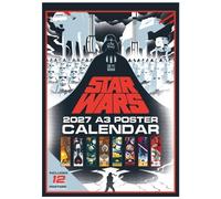 Star Wars Calendrier mural officiel 2027 A3 42 cm x 30 cm Début septembre
