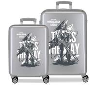 Star Wars Characters Valise pour Enfant Tailles Rigide ABS Fermeture à Combinaison latérale 4 Roues Doubles Bagage Main, This is The Way, Talla única, Set valises
