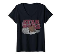 Star Wars Chewbacca Chibi Portrait T-Shirt avec Col en V