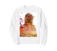 Star Wars Chewbacca Spring Cherry Blossoms Sakura Art Sweatshirt, Unisexe pour Adultes, Blanc, M
