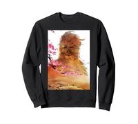 Star Wars Chewbacca Spring Cherry Blossoms Sakura Art Sweatshirt, Unisexe pour Adultes, Noir, M