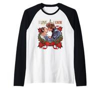 Star Wars Christmas Han Solo Leia I Love The Holidays I Know Manche Raglan