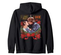Star Wars Christmas Han Solo Leia I Love The Holidays I Know Sweat à Capuche