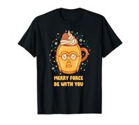 Star Wars Christmas Merry Force Be with You C-3PO Mug T-Shirt