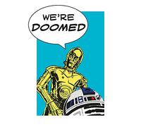 Star Wars Classic Comic Quote Droids - Taille : 50 x 70 cm - Komar - Tableau Mural (sans Cadre)