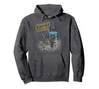 Star Wars Classic Empire Strikes Back Retro Comic Sweat à Capuche, Unisexe pour Adultes, Chiné Foncé, M