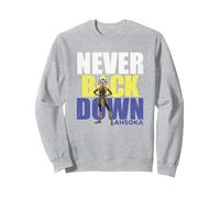 Star Wars Clone Wars Ahsoka Tano Never Back Down Sweatshirt, Unisexe pour Adultes, Gris Chiné, L