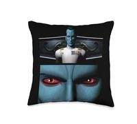 Star Wars Clone Wars Grand Admiral Thrawn Red Eyes Throw Pillow, 16x16, Multicolor