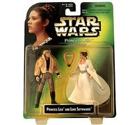 Star Wars Collection Year 1997 Princess Leia and Luke Skywalker Action Figures