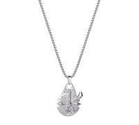 Star Wars Millennium Falcon Unisexe Collier Couleur Argent Acier Inoxydable