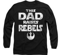 Star Wars - "Dad Raises Rebels" T-shirt homme/femme unie - Fête des pères TV14693 (M) (Noir)