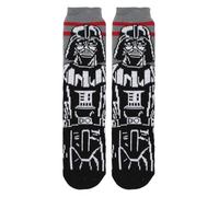 Star Wars Dark Vador Chaussettes épaisses Borg Lines, taille adulte 39-45, gris et noir