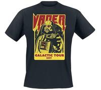 Star Wars Dark Vador - Galactic Tour 1977 Homme T-Shirt Manches Courtes Noir M