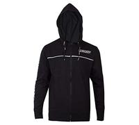 Star Wars Dark Vador Homme Sweat-Shirt zippé à Capuche Noir M, 100% Coton, Regular / Coupe Standard