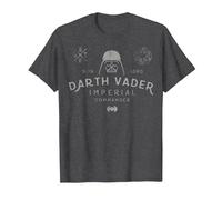 Star Wars Dark Vador Imperial Commander Empire Logo T-Shirt, Homme, Chiné Foncé, 6XL