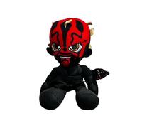 Star Wars Darth Maul Jouet en peluche avec expression faciale féroce, rouge et noir, 25,4 cm