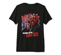Star Wars Darth Maul Welcome to The Dark Side Dual Portrait T-Shirt Haut de Gamme