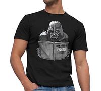 STAR WARS Darth Vader Dark Side Empire Improving Vader Funny Humor Pun Adult Men's Graphic Tee T-Shirt (Black, X-Large)