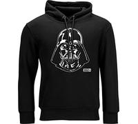 Star Wars - Darth Vader Face Premium - Sweat à capuche sans poches - 80% coton bio, 20% polyester recyclé - Sweat à capuche pour homme fans, Noir , XXL