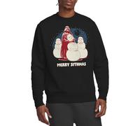 Star Wars Darth Vader Merry Sithmas Christmas Unisex Sweatshirt, Black Maillot de survêtement, Noir, M Mixte