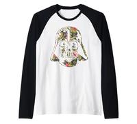 Star Wars Darth Vader Tropical Helmet Fill Raglan Baseball Tee