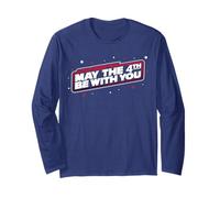 Star Wars Day May The 4th Be with You Classic Text Font Manche Longue