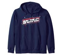 Star Wars Day May The 4th Be with You Classic Text Font Sweat à Capuche