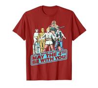 Star Wars Day May The 4th Be With You Retro Group Poster T-Shirt