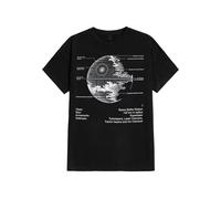 Star Wars - Death Star Sketch - T-Shirt - Noir - S - 100% Coton,Jersey