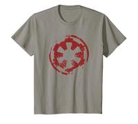 Star Wars Distressed Empire Logo Rust T-Shirt, Enfant, Ardoise, 8 Ans