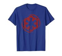 Star Wars Distressed Empire Logo Rust T-Shirt, Homme, Bleu Royal, XXL