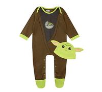 Star Wars Dors Bien et Chapeau Ensemble Bébé Garçon The Mandalorian Baby Yoda ,6-9 mois,Multicolore