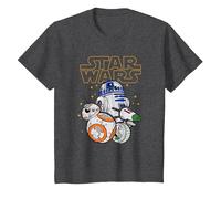 Star Wars Droid Group T-Shirt, Enfant, Chiné Foncé, 2 Ans
