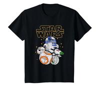 Star Wars Droid Group T-Shirt, Enfant, Noir, 10 Ans