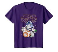 Star Wars Droid Group T-Shirt, Enfant, Violet, 8 Ans