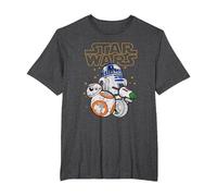 Star Wars Droid Group T-Shirt, Homme Grandes Tailles, Chiné Foncé, 4X Tall