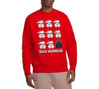 Star Wars Empire Bah Humbug Unisex Sweatshirt, Red Maillot de survêtement, Rouge, M Mixte