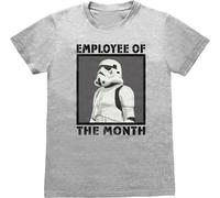 Star Wars - "Employee Of The Month" T-Shirt für Herren/Damen Uni HE175 (2XL) (Grau meliert)