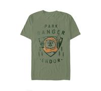 Ranger Wars Ewok Star Park Men Endor T-shirt vert: Petit