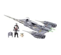 Vaisseau The Mandalorian's N-1 Starfighter, figurines Grogu et Mandalorien de 10 cm, jouet pour enfant dès 4 ans, Star Wars Epic Her